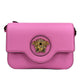 Versace La Medusa Pink Leather Shoulder Crossbody Bag Purse