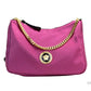Versace Small Dahlia Nylon Fabric Medusa Pendant Crossbody Shoulder Purse Bag