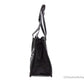 Marc Jacobs Medium Black Canvas Fabric Shoulder Convertible Tote Purse Bag