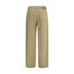 Max Mara Beige Cotton Casual Pants