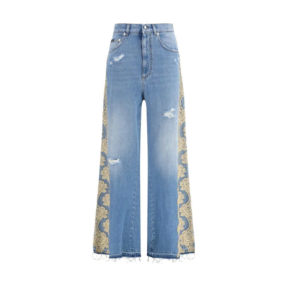 Dolce & Gabbana Blue Cotton Jeans Denim