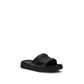 Moncler Black Rubber Flat Sandals