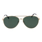 Polaroid Gold Metal Sunglasses