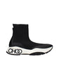 Jimmy Choo Black Fabric Ankle Boots
