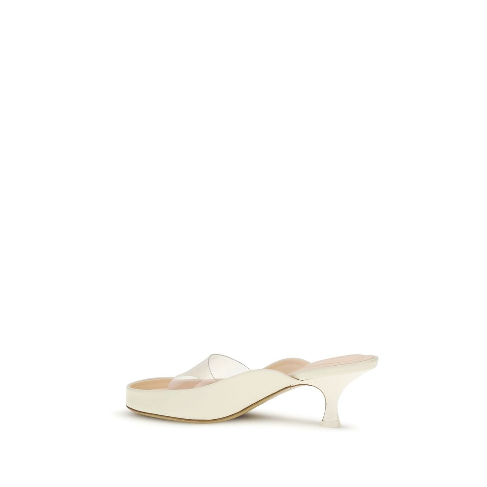 Chloé Beige Polyurethane Platform Sandals