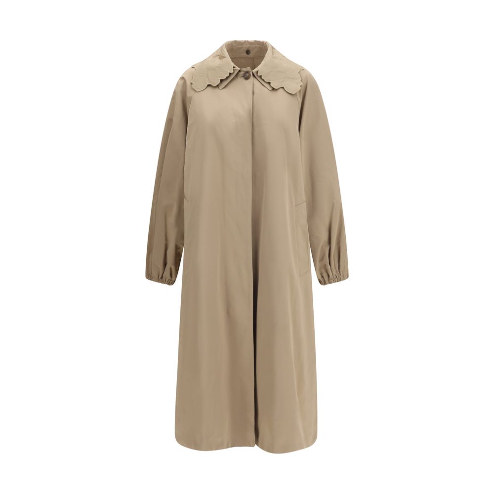 Fabiana Filippi Beige Polyester Trench Coat