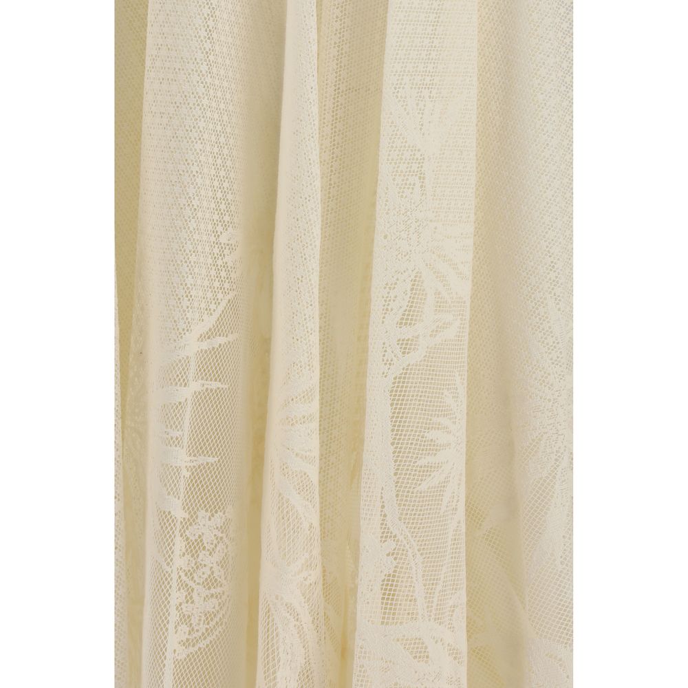 Fabiana Filippi Beige Cotton Long Skirt