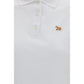 Maison Kitsuné White Cotton Polo Shirt