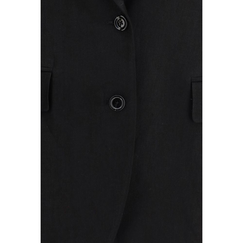 Lardini Black Linen Blazer
