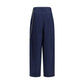 Darkpark Blue Cotton Casual Pants