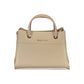 Mario Valentino Beige Polyurethane Women's Bag with Handles and Compartments