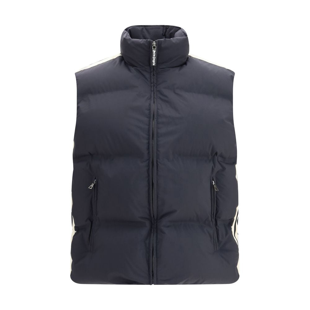 Palm Angels Black Polyamide Sleveless Jacket