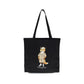 Maison Kitsuné Black Cotton Shoulder Bag