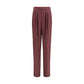 Saint Laurent Purple Silk Dress Pants