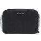 Michael Kors Jet Set Large East West Black Saffiano Leather Crossbody Handbag