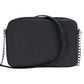 Michael Kors Jet Set Large East West Black Saffiano Leather Crossbody Handbag