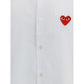 Comme Des Garçons Play White Cotton Dress Shirt
