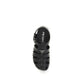 Prada Black Calf Leather Bos Taurus Flat Sandals