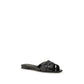 Saint Laurent Black Calf Leather Bos Taurus Ballet Flats