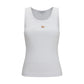 Maison Kitsuné White Cotton Sleeveles T-Shirt