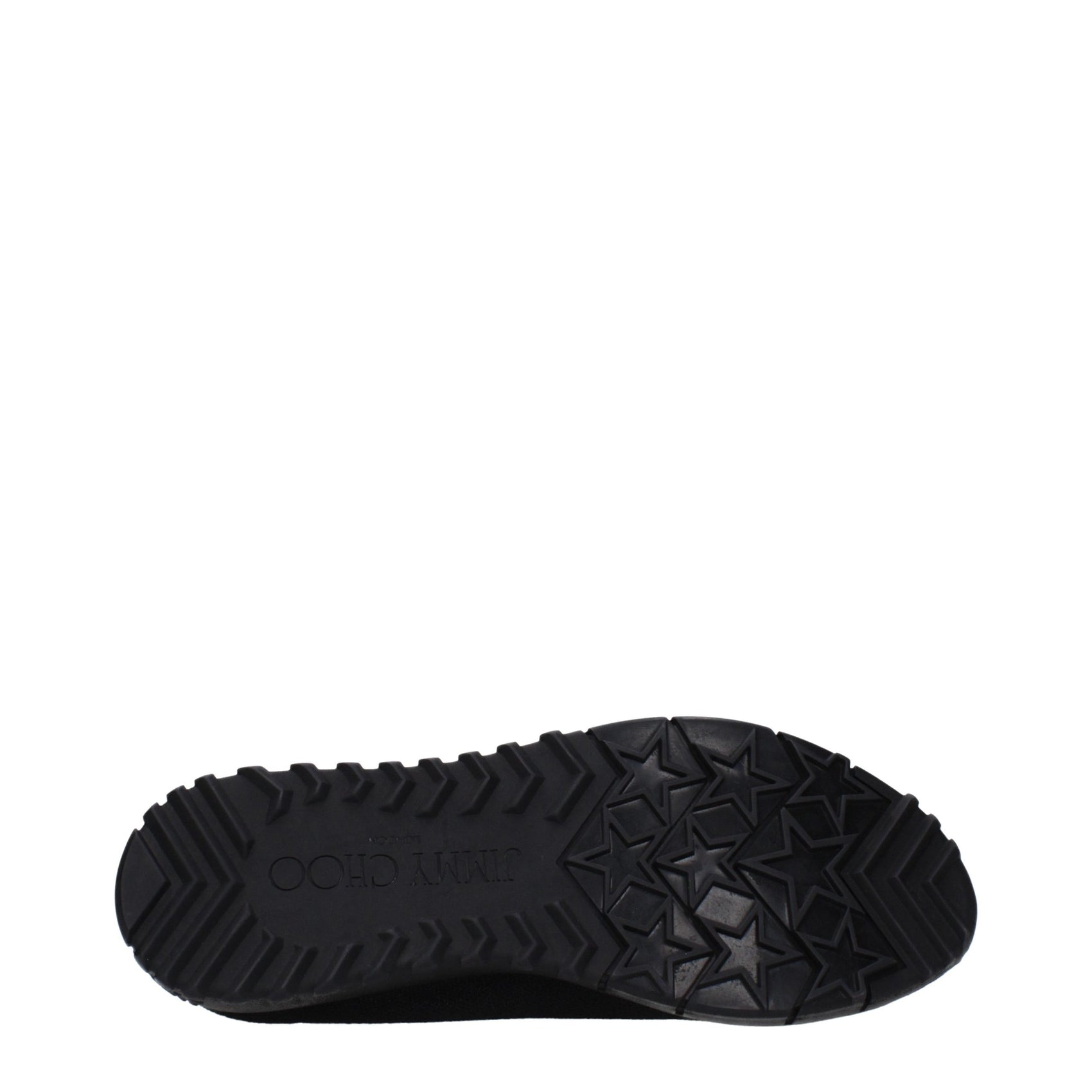 Jimmy Choo Black Fabric Slip-On Loafers
