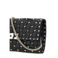 Valentino Garavani Black Calf Leather Bos Taurus Shoulder Bag