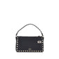 Valentino Garavani Black Calf Leather Bos Taurus Shoulder Bag