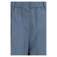 Brunello Cucinelli Blue Cotton Casual Pants