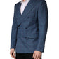 Dolce & Gabbana Blue Checked Double Breasted Men Suit Jacket
