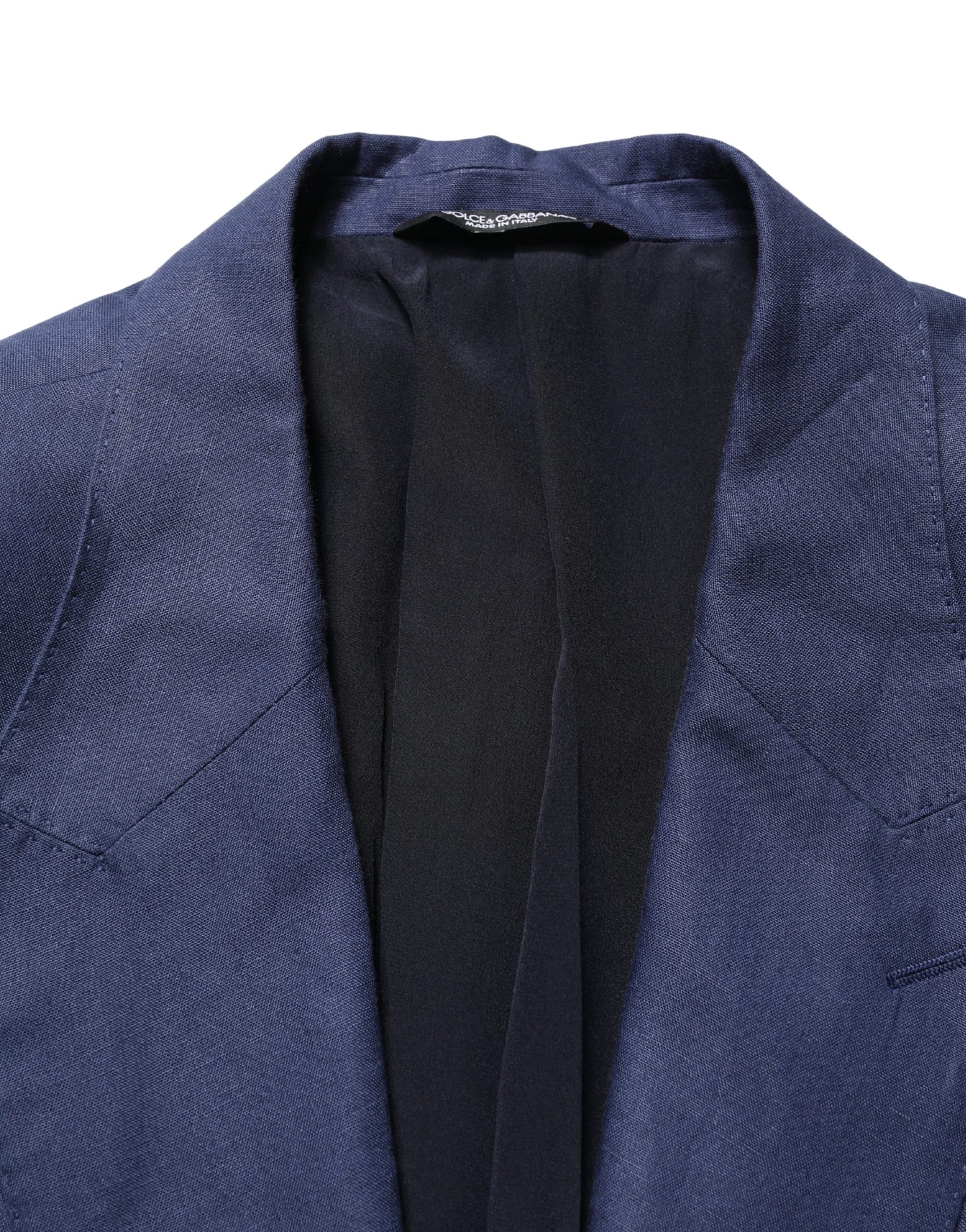 Dolce & Gabbana Blue Single Breasted 2 Button Suit Jacket