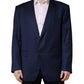 Dolce & Gabbana Blue Single Breasted 2 Button Suit Jacket