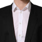 Dolce & Gabbana Black Single Breasted 2 Button Suit Jacket