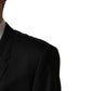 Dolce & Gabbana Black Single Breasted 2 Button Suit Jacket