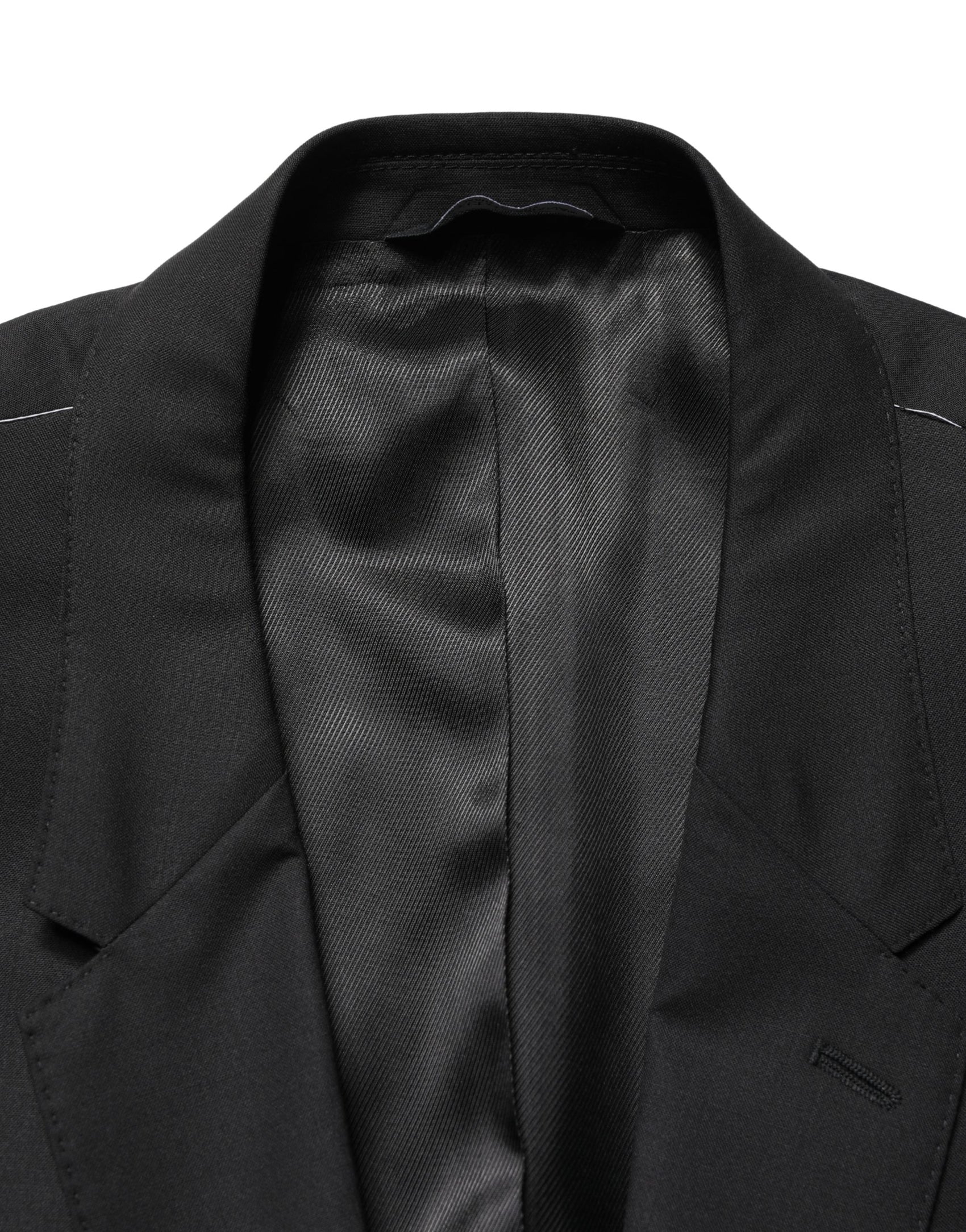 Dolce & Gabbana Black Single Breasted 2 Button Suit Jacket