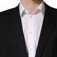 Dolce & Gabbana Blue Single Breasted 2 Button Suit Jacket