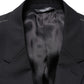 Dolce & Gabbana Blue Single Breasted 2 Button Suit Jacket