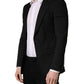 Dolce & Gabbana Black Polyester 2 Buttons Men Suit Jacket