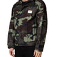 Dolce & Gabbana Multicolor Camouflage Hooded Bomber Jacket