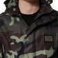 Dolce & Gabbana Multicolor Camouflage Hooded Bomber Jacket