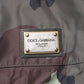 Dolce & Gabbana Multicolor Camouflage Hooded Bomber Jacket