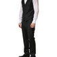 Dolce & Gabbana Black Wool Slim Fit Formal 3 Piece Men Suit