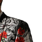 Dolce & Gabbana Black Floral 2 Buttons Formal 3 Piece Suit