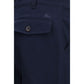 Burberry Blue Cotton Chino Pants
