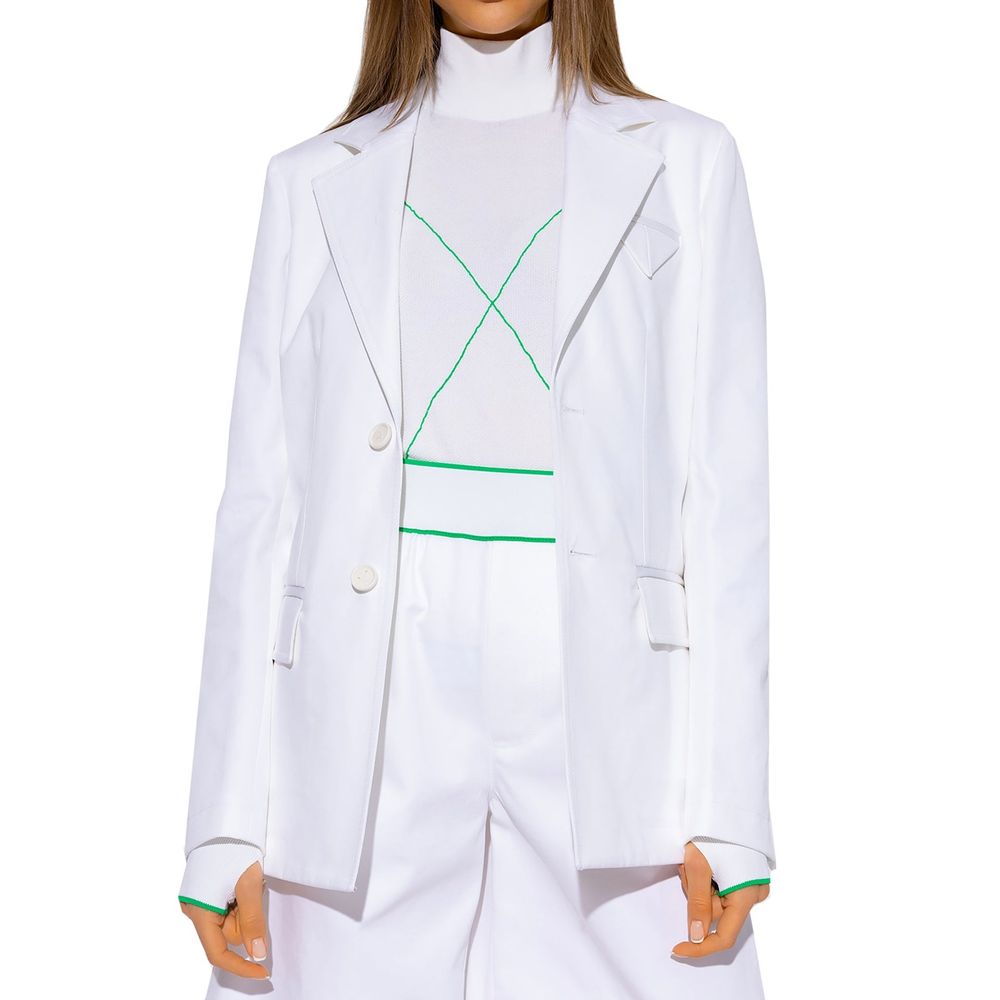 Bottega Veneta White Cotton Blazer