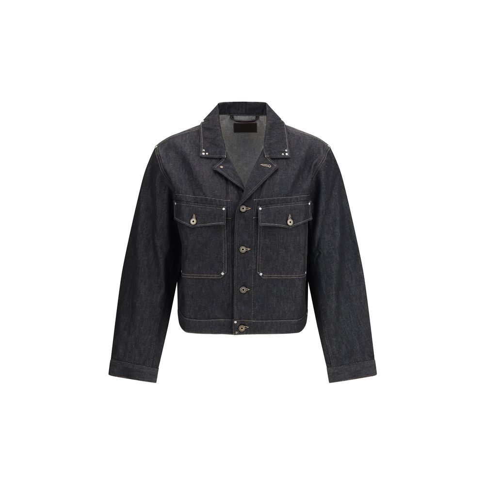 Lemaire Black Cotton Denim Jacket