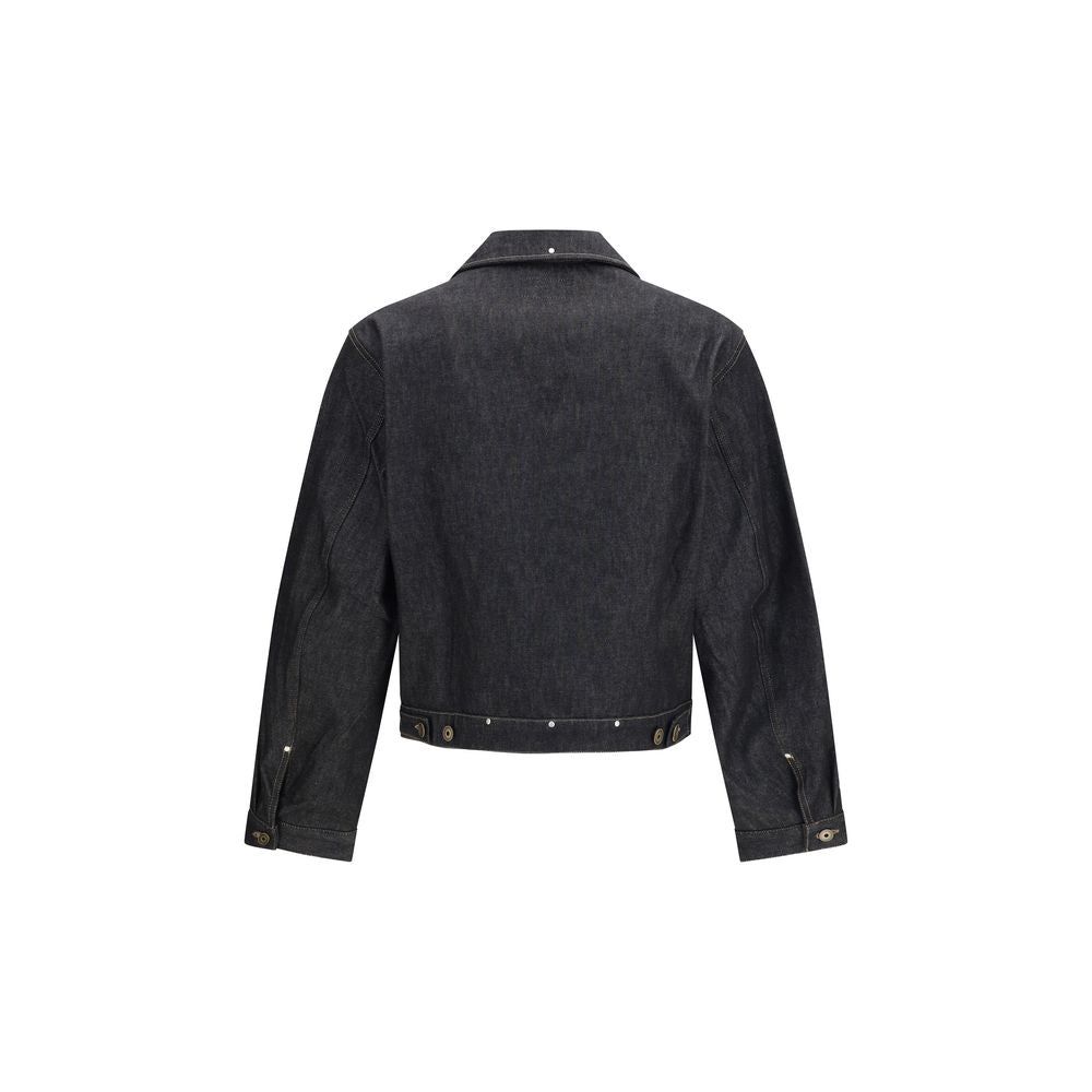 Lemaire Black Cotton Denim Jacket