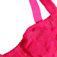 Dolce & Gabbana Pink Lace Mesh Underwire Balconnet Bra Underwear