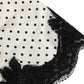 Dolce & Gabbana White Polka Dot Lace-Trimmed Camisole Top Underwear