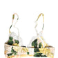 Dolce & Gabbana Multicolor Floral Print Soft Cup Bra Underwear