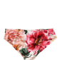 Dolce & Gabbana Multicolor Floral Silk Brief Panty Underwear